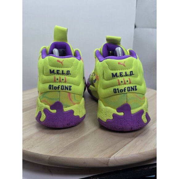 Puma LaMelo Ball MB.03 Spark Youth Size 7 379931-01 01 Of One Yellow Purple Read - Picture 6 of 9